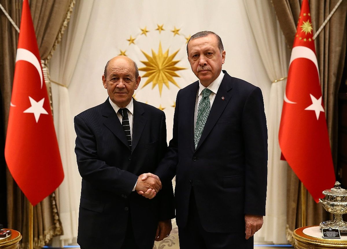 Cumhurbaşkanı Erdoğan, Fransa Dışişleri Bakanı\'nı Kabul Etti