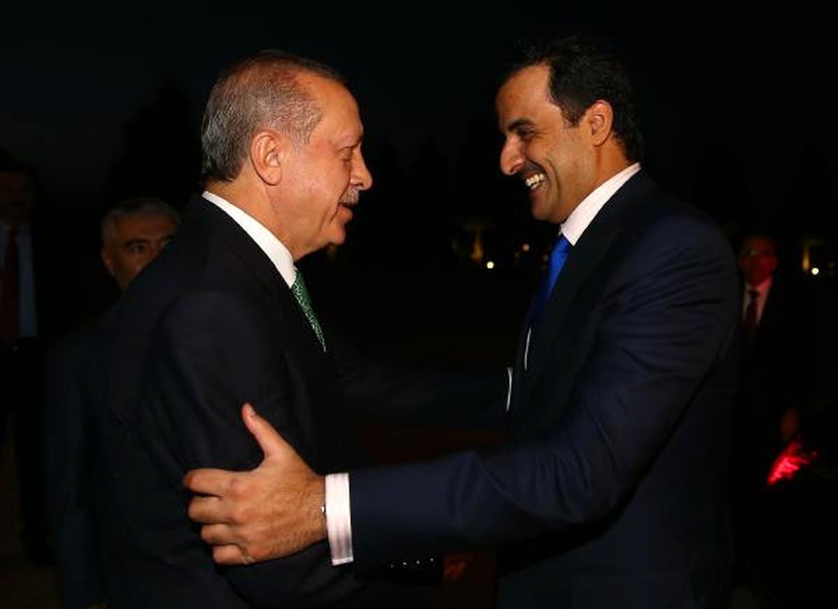 Cumhurbaşkanı Erdoğan Katar Emiri Temim\'i Kabul Etti