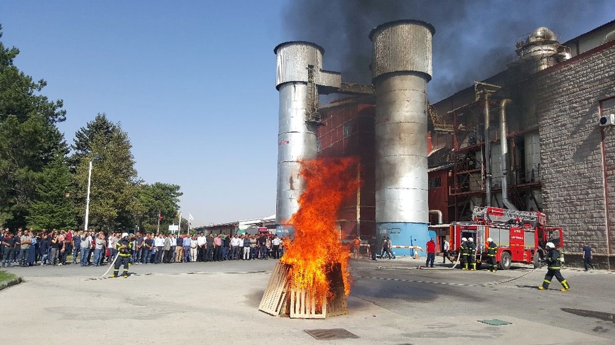 Kayseri Şeker\'de Acil Durum ve Yangın Tatbikatı