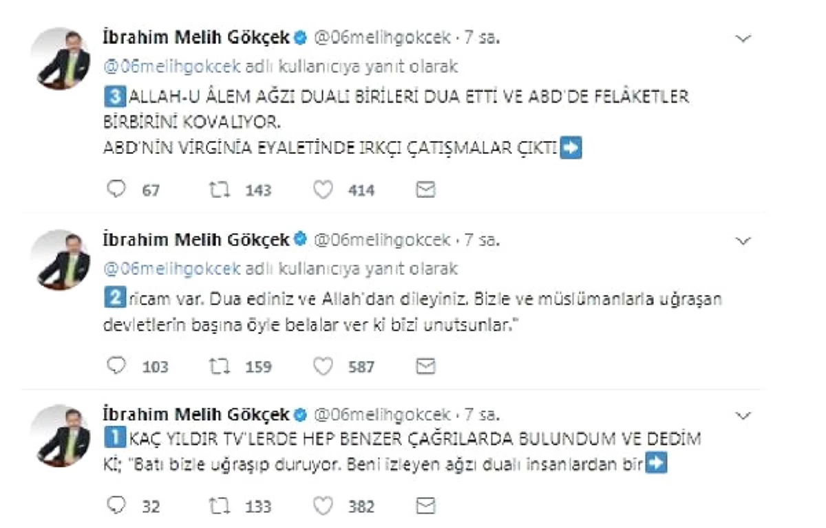 Melih Gökçek\'in Twiti ABD\'li Sözcüye Soruldu