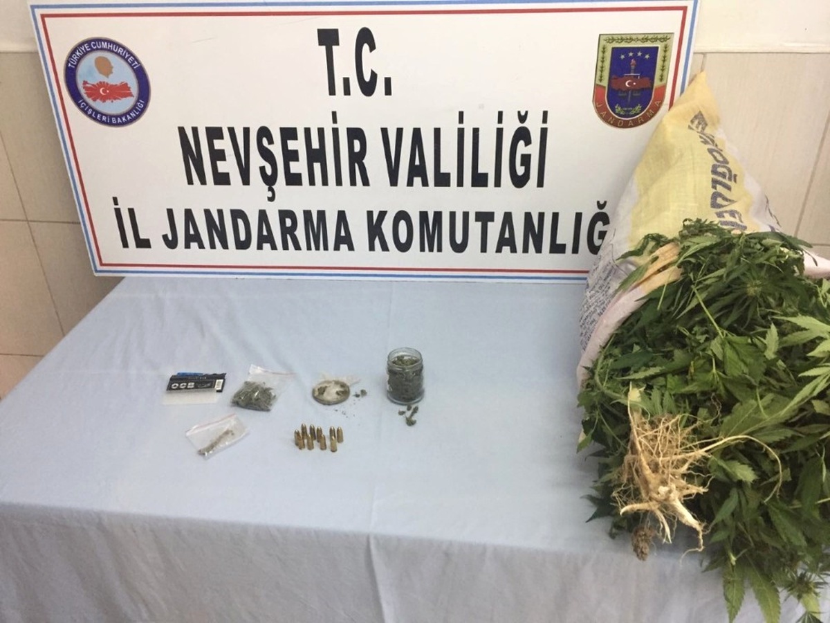 Ürgüp\'te İki Kök Hint Keneviri ve Esrar Ele Geçirildi