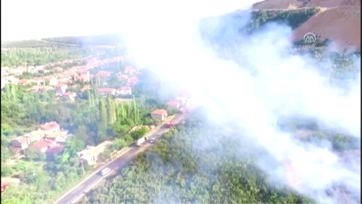 Akşehir\'de Makilik Alanda Yangın