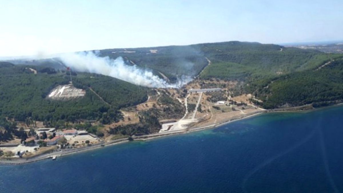 Gelibolu\'da Orman Yangını