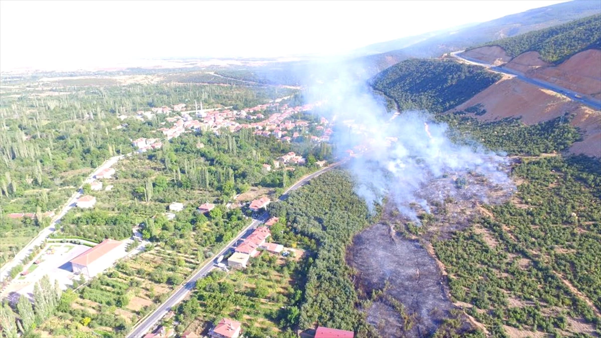 Güncelleme - Konya\'da Makilik Alanda Yangın