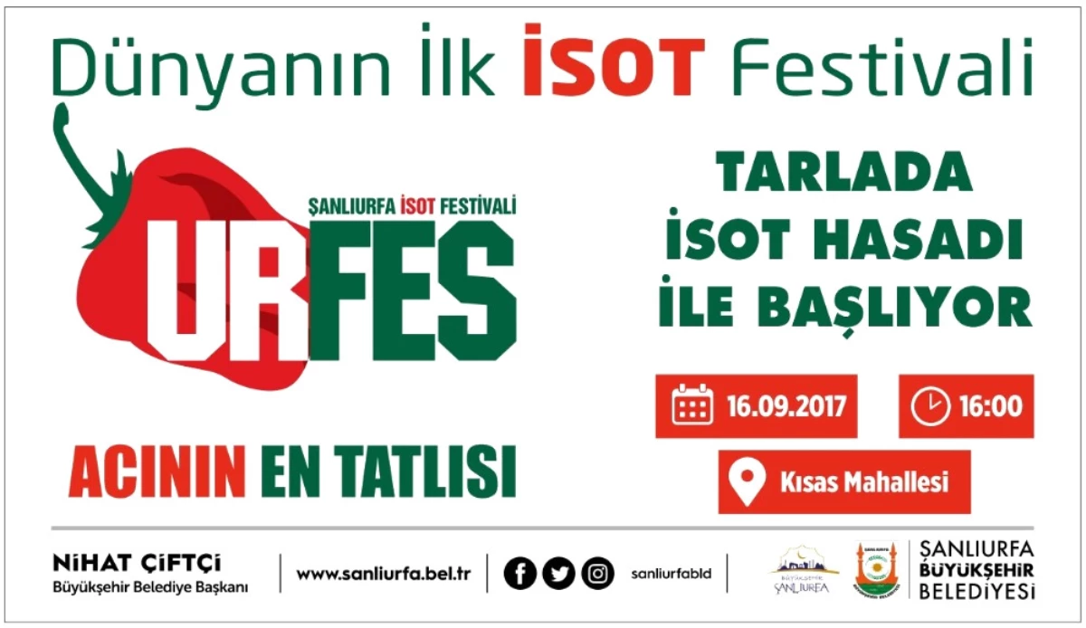 Şanlıurfa\'da İsot Festivali Başlıyor