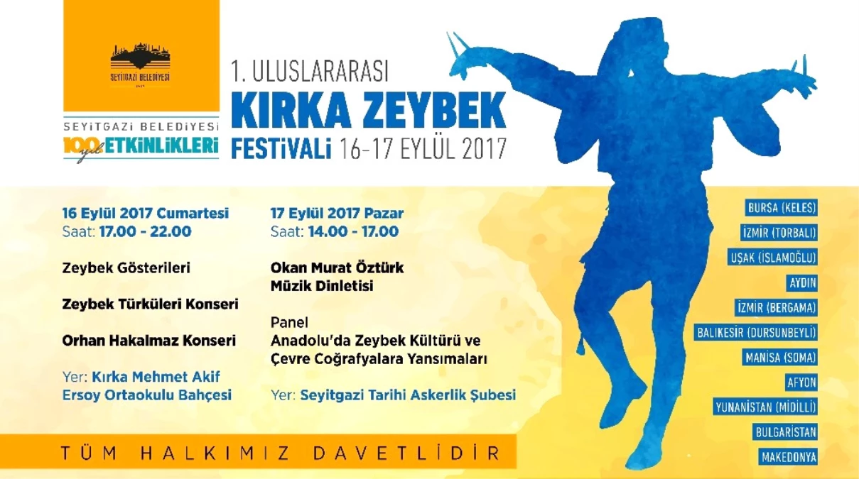 Seyitgazi\'de \'Uluslararası Kırka Zeybek Festivali\' Başlıyor