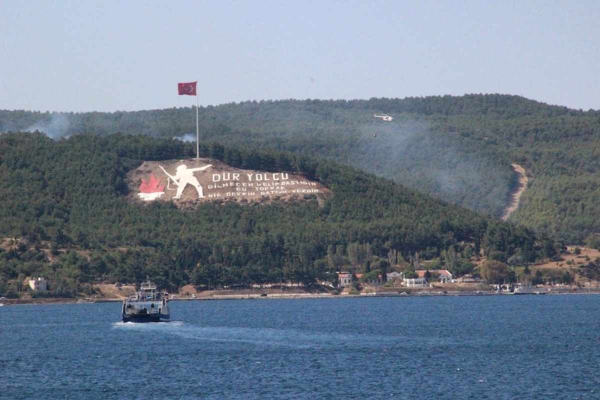 Tarihi Gelibolu Yarımadası\'nda Yangın