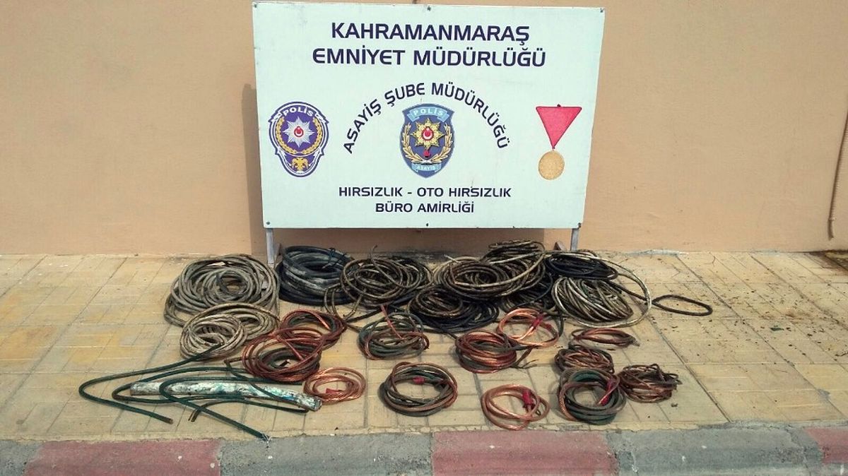 Testereli Kablo Hırsızı Yakalandı