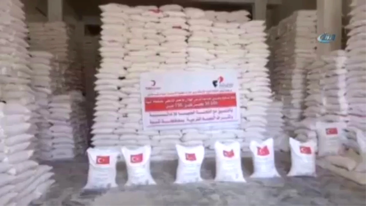 Türk Kızılayından Yemen\'e Gıda Yardımı