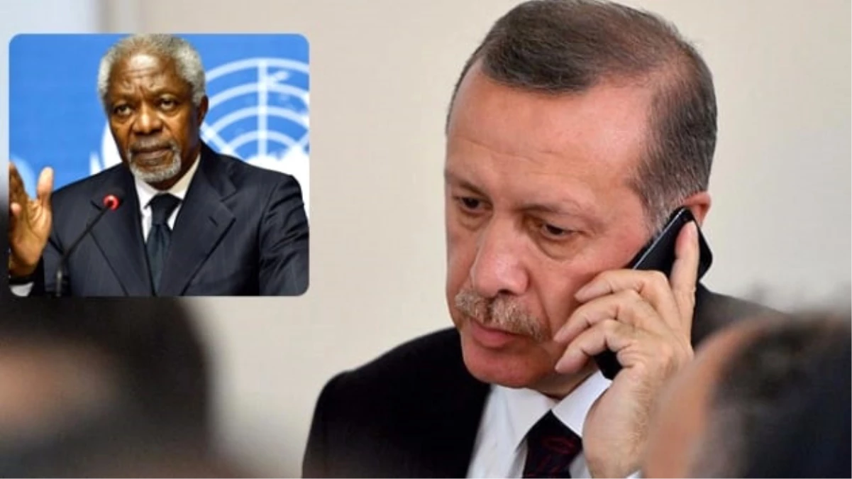 Cumhurbaşkanı Erdoğan ve Kofi Annan Telefonda Görüştü