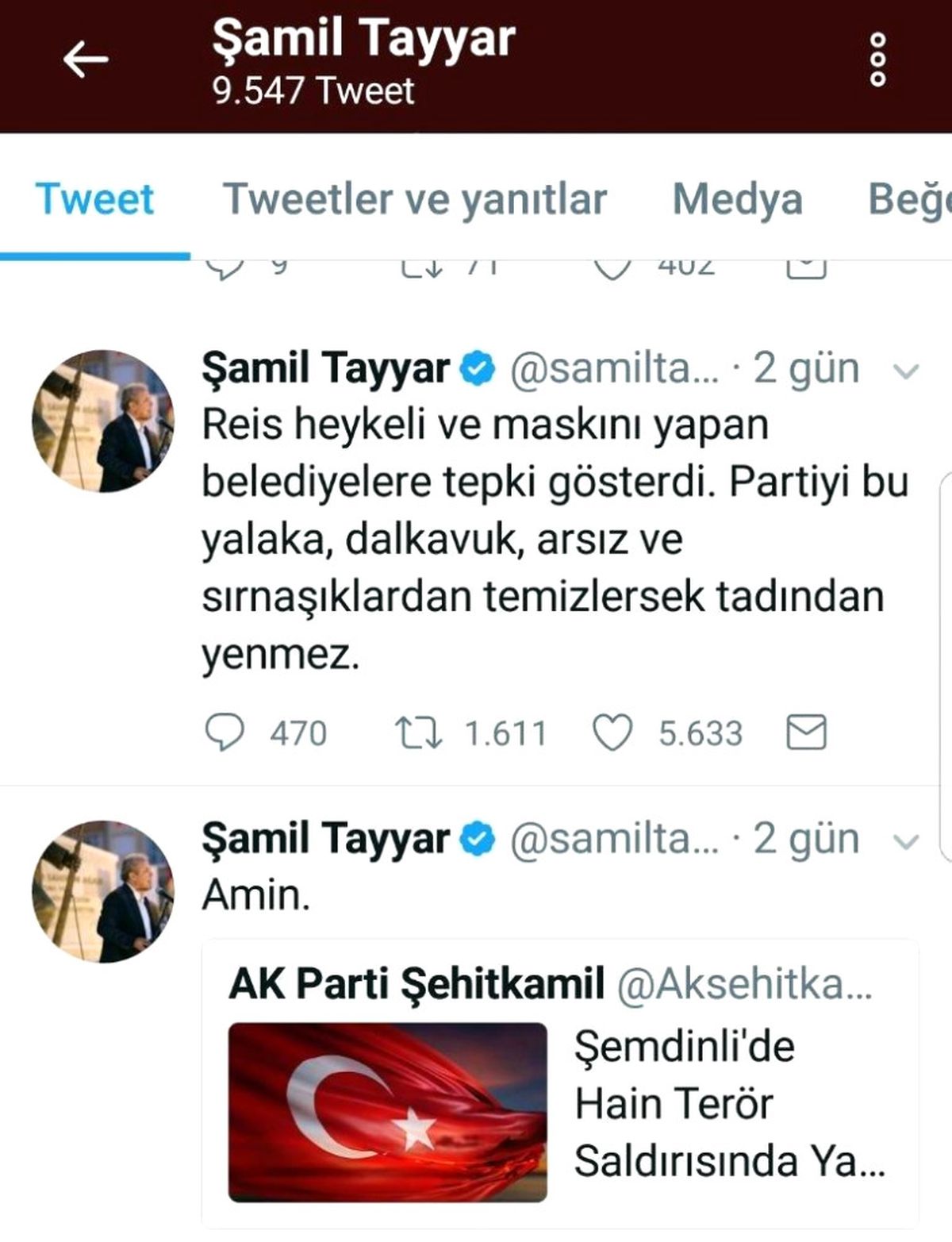 Milletvekili Tayyar\'dan, Erdoğan Heykeli Yapan Belediyelere Tepki