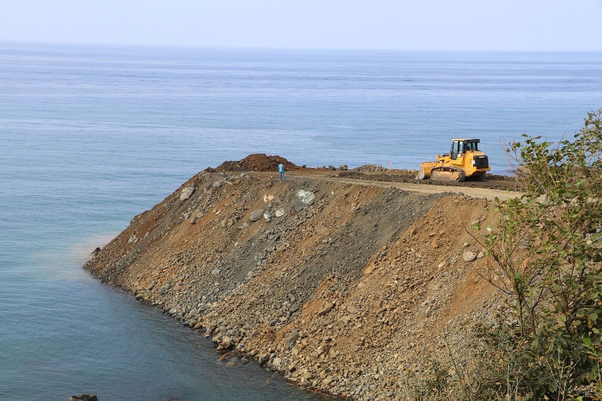 Rize-Artvin Havalimanı\'nda Deniz Dolgusu Başladı