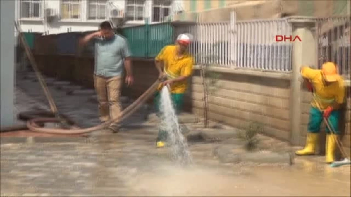 Mardin Nusaybin\'de Belediye Bütün Okulların Bahçelerini Temizledi