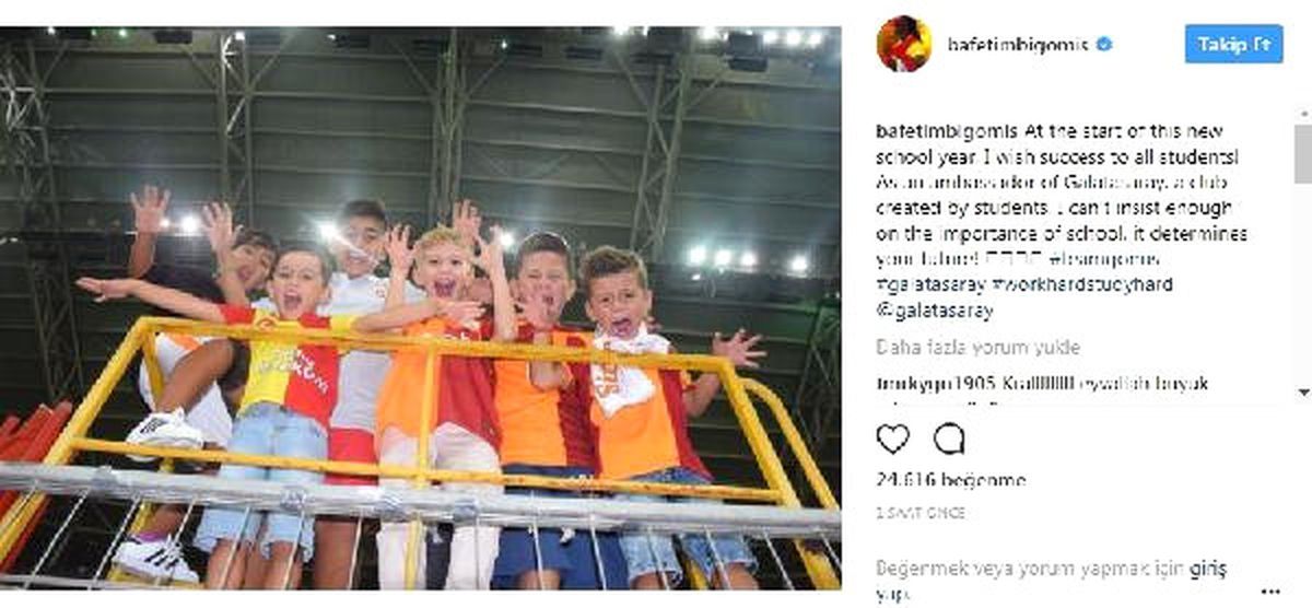 Gomis\'ten Öğrencilere Başarı Dileği