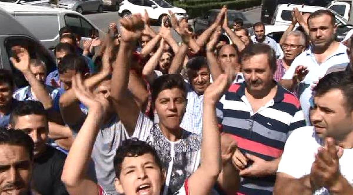 İstanbul\'da Ayakkabıcılar Sitesi\'nde Eylem