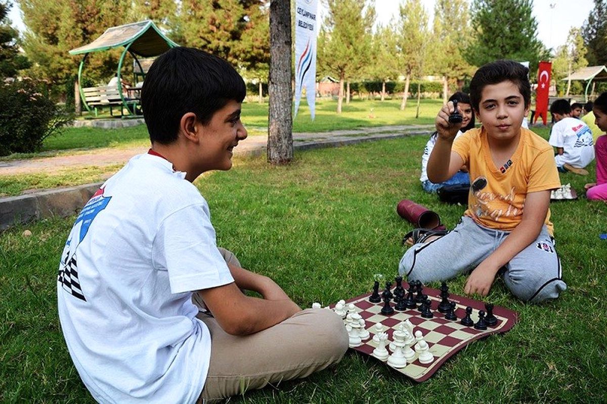 Parkta Satranç Keyfi