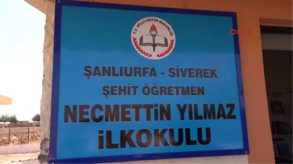 Şanlıurfa PKK\'nın Şehit Ettiği Necmettin Öğretmenin Okulunda Hüzünlü Ders Başı