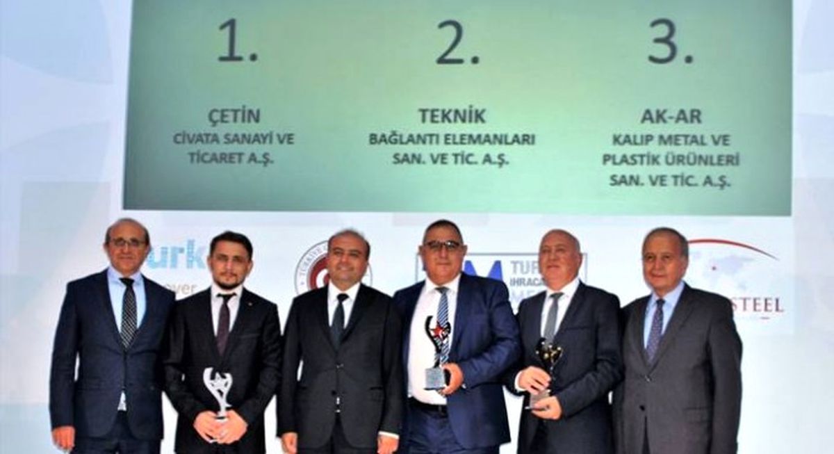 Çetin Cıvata İhracat Şampiyonu Oldu