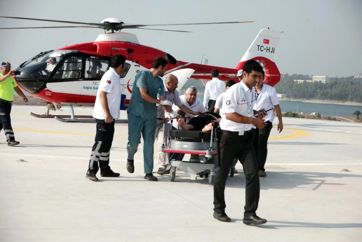 Kalbi Sıkışan Hasta Ambulans Helikopterle Hastaneye Kaldırıldı