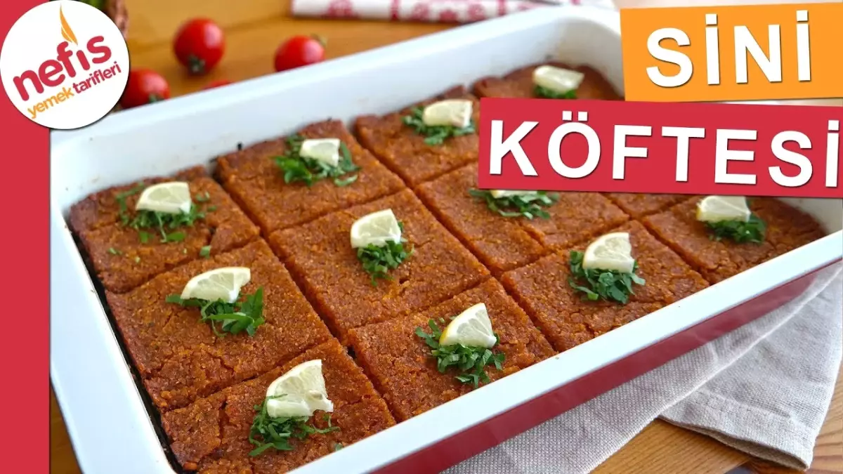 Sini Köftesi Tarifi - Fırında Bulgurlu Sini Köftesi Nasıl Yapılır?