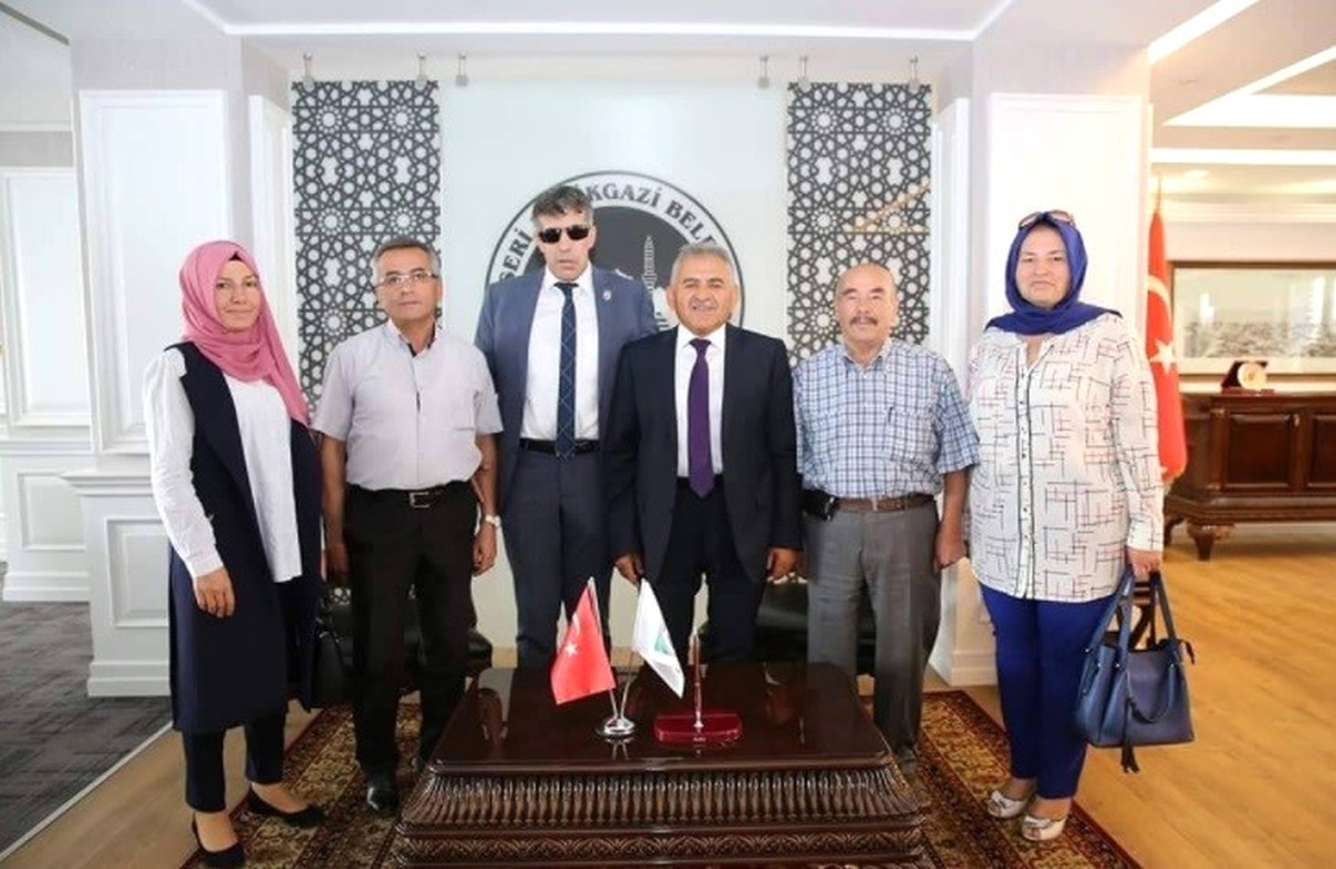 Türkiye Harp Malulü Gaziler Şehit Dul ve Yetimler Derneği\'nden Melikgazi\'ye Ziyaret