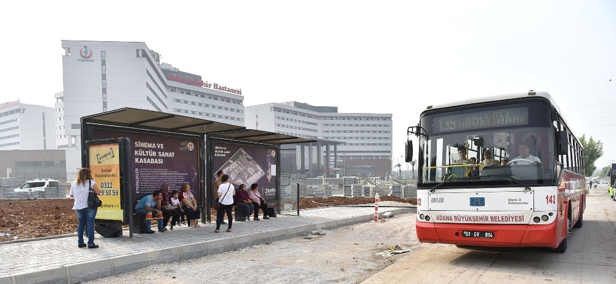 Adana Şehir Hastanesi\'ne Kesintisiz Toplu Taşıma Hizmeti