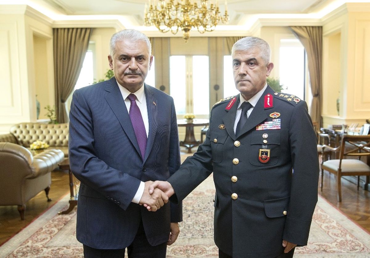 Başbakan Yıldırım, Jandarma Genel Komutanı Orgeneral Çetin\'i Kabul Etti