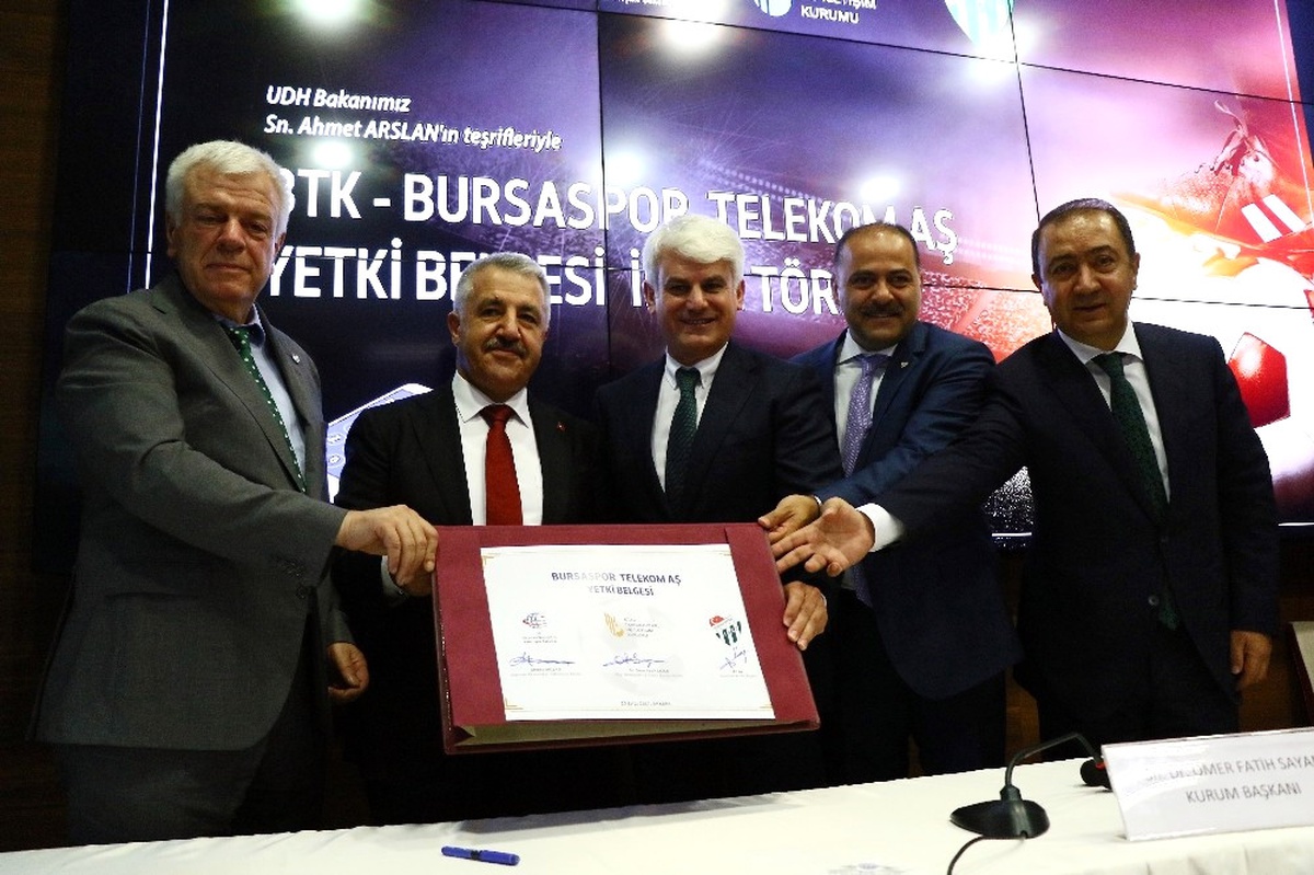 Bursaspor Telekomünikasyon A.ş\'nin Yetki Belgesi İmzalandı