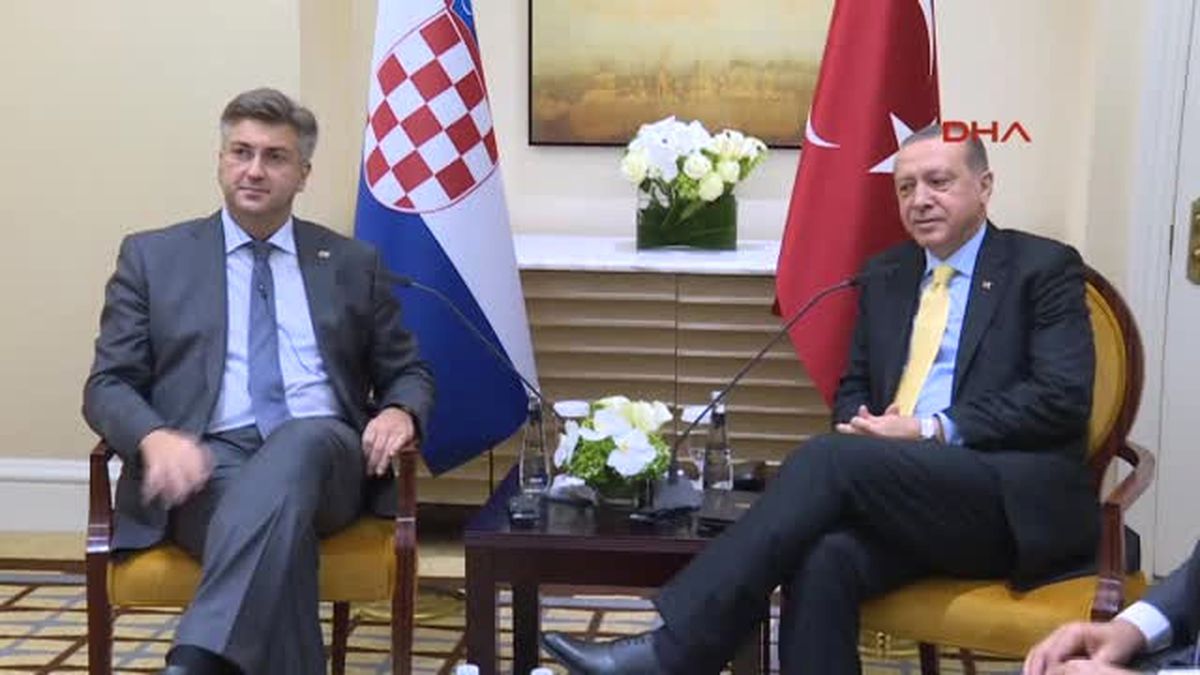 Cumhurbaşkanı Erdoğan Hırvatistan Başbakanı Plenkovic  İle Görüştü