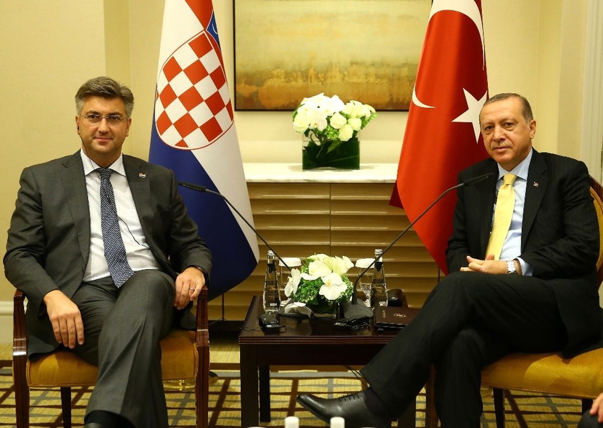 Cumhurbaşkanı Erdoğan Hırvatistan Başbakanı Plenkovic  İle Görüştü