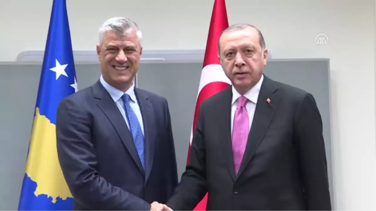 Cumhurbaşkanı Erdoğan, Kosova Cumhurbaşkanı Taçi ile Görüştü - New