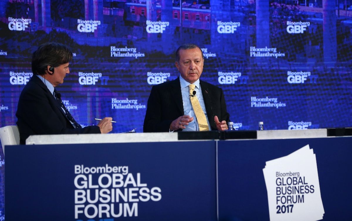Erdoğan, ABD\'de Küresel İş Forumu\'nda Konuştu