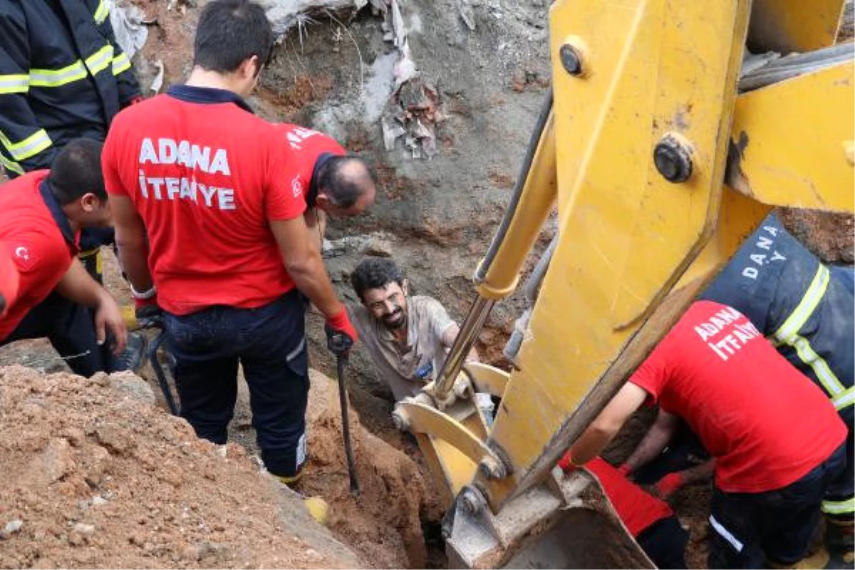 Adana\'da İnşaatta Göçük: 2 İşçi Yaralı