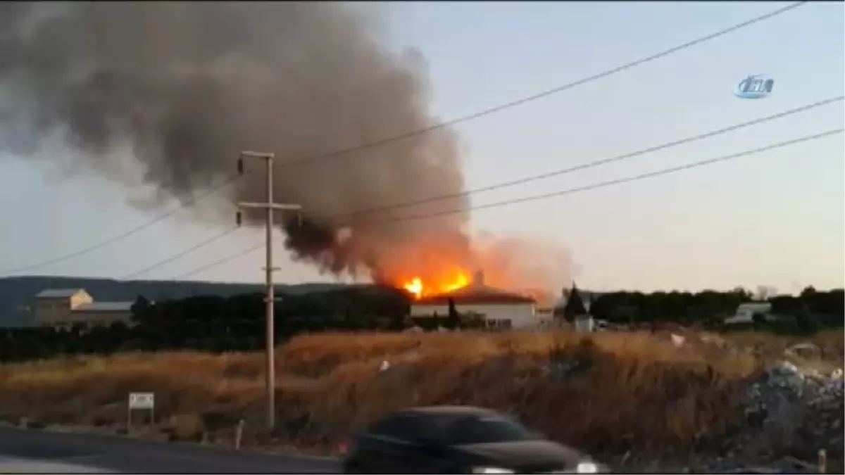 Çanakkale Açık Ceza İnfaz Kurumu\'nda Yangın