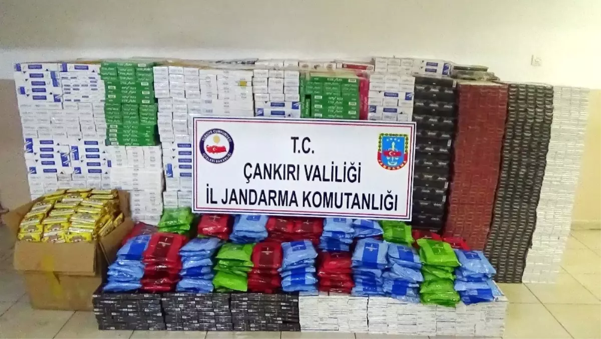 Çankırı\'da 300 Bin TL Değerinde Kaçak Sigara ve Tütün Ele Geçirildi