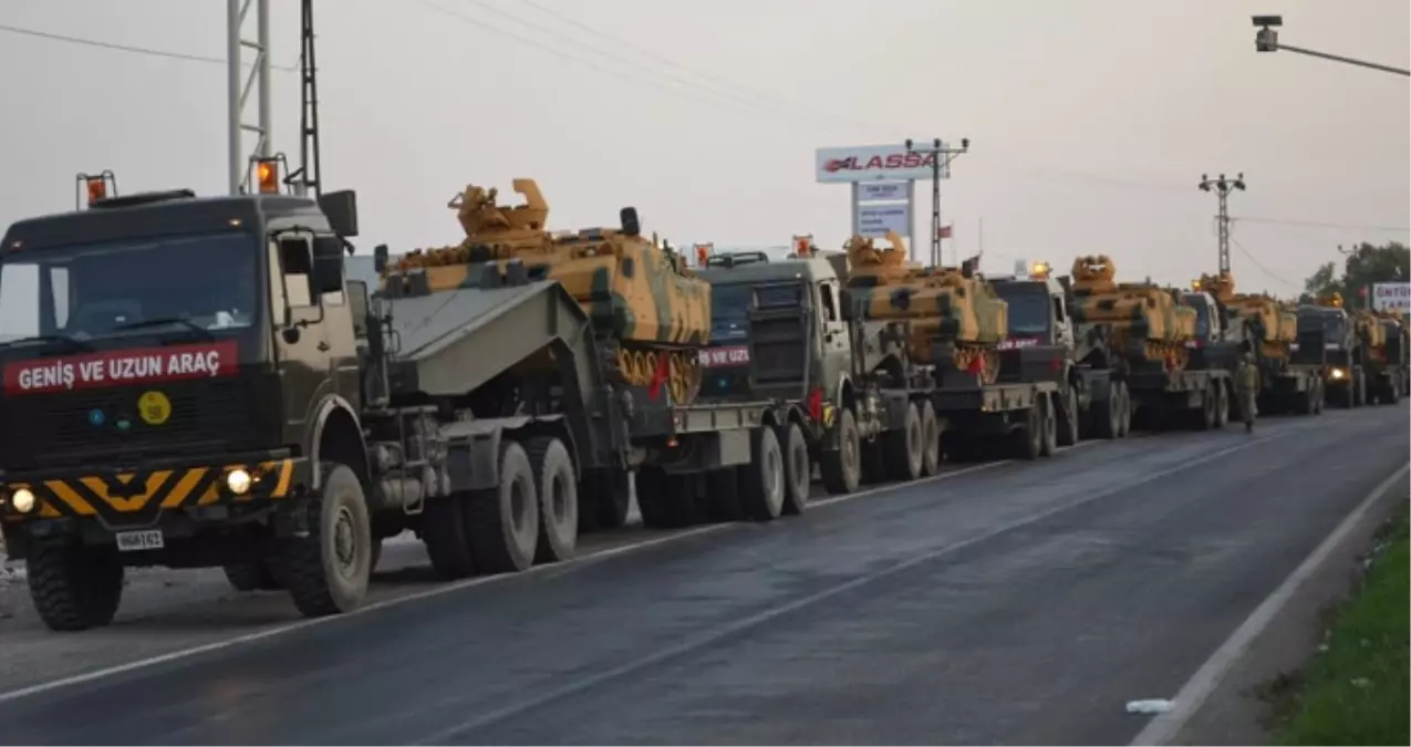 Sınırda Olağanüstü Hareketlilik! Cilvegözü Sınır Kapısı\'na 10 Tank Sevk Edildi