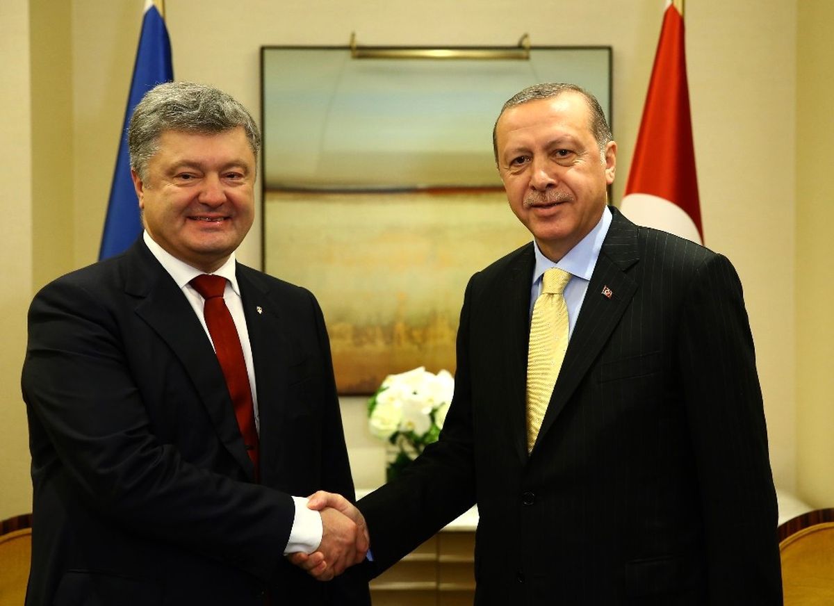 Cumhurbaşkanı Erdoğan, Ukrayna Devlet Başkanı Poroşenko ile Görüştü