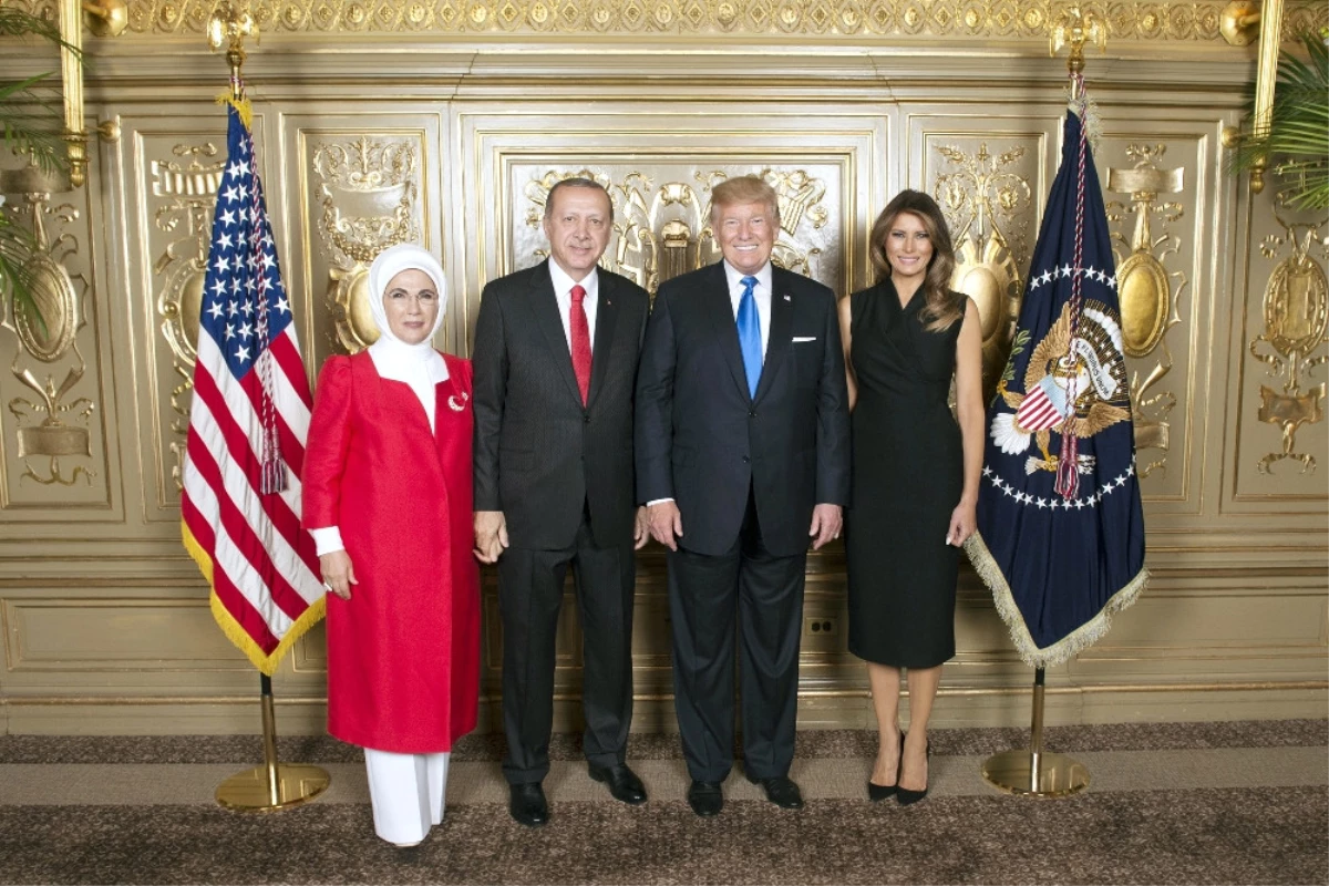 Erdoğan ve Eşi, Trump Çiftinin Resepsiyonunda