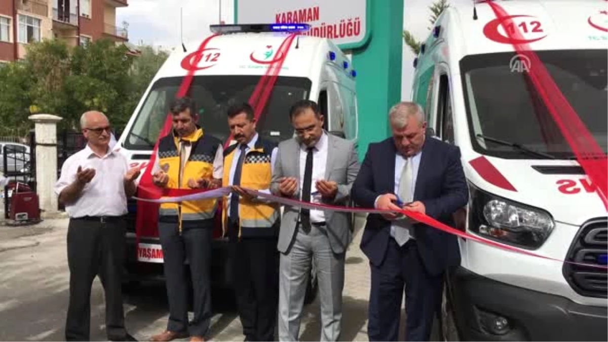 Karaman\'da Yeni Ambulanslar Hizmete Alındı