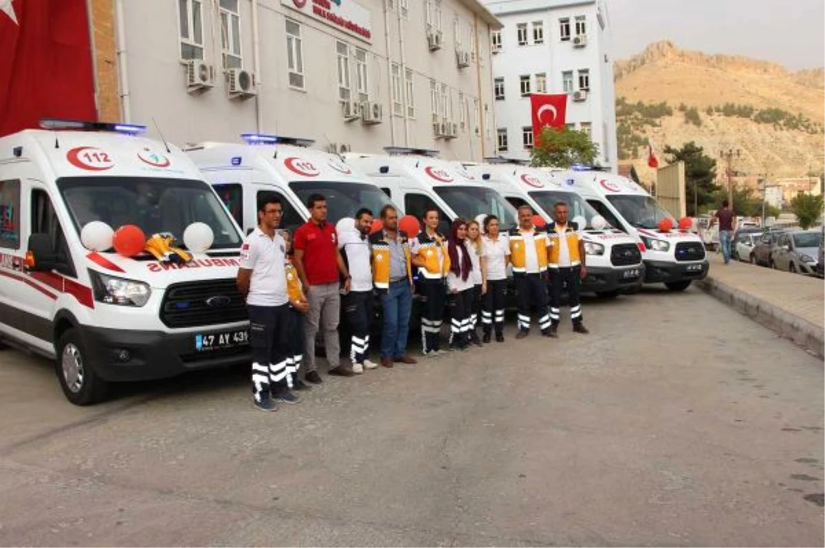 Mardin\'e Gönderilen 5 Ambulans Hizmete Başladı