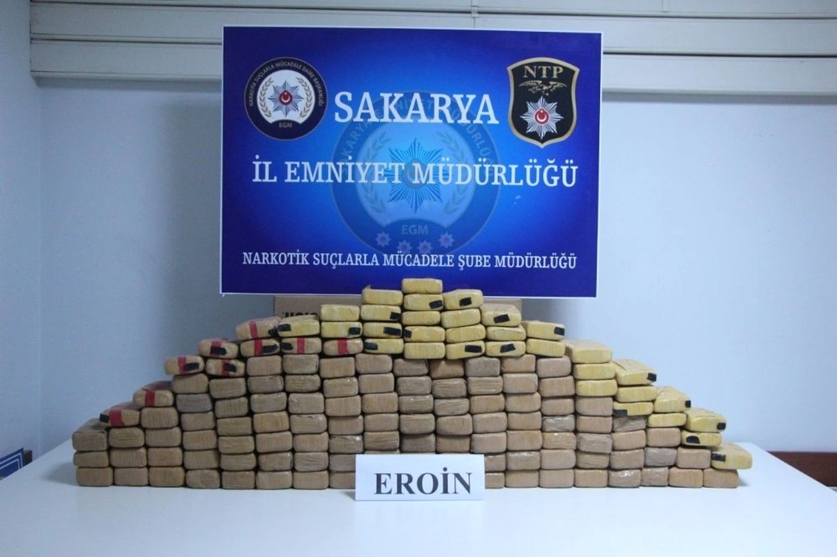 Sakarya\'da 72 Kilogram Eroin Ele Geçirildi