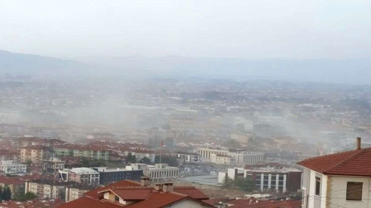 Sakarya\'da Şiddetli Rüzgar Ağaçları Yerinden Söktü