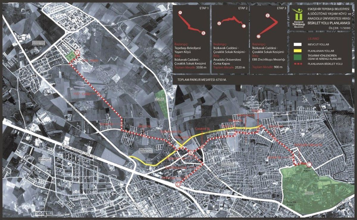 Elektrikli Bisikletler İçin Yol Yapılıyor