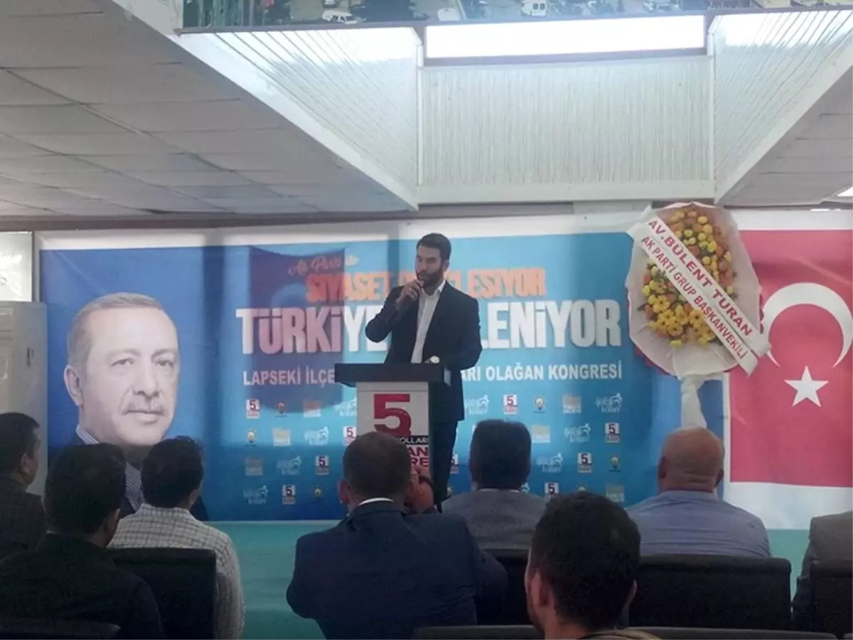 Lapseki AK Parti Gençlik Kolları Olağan Kongresi Yapıldı