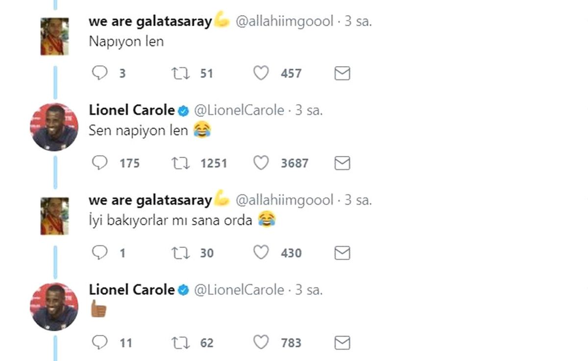 Carole\'le Galatasaray Taraftarının Güldüren Diyalogu