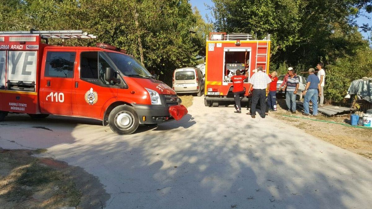 Kadirli\'de Ev Yangını Korkuttu