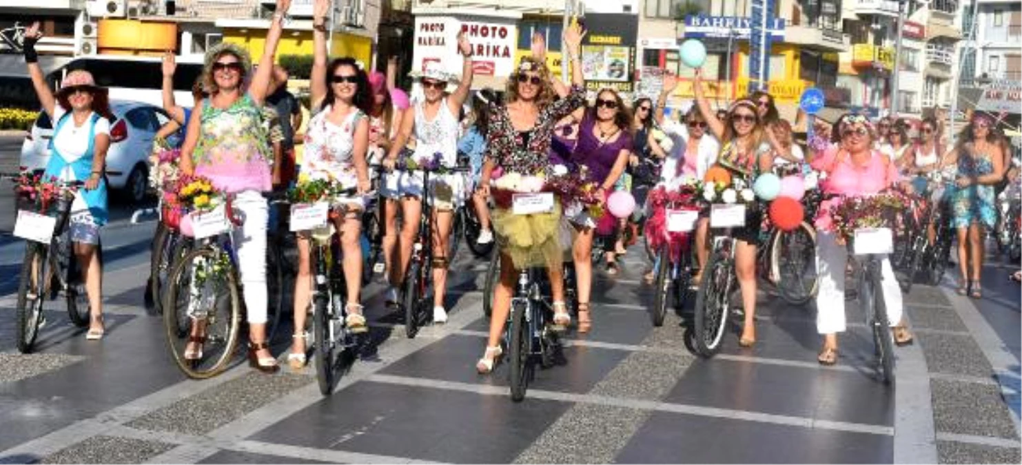 Marmaris\'te \'Süslü Kadınlar\' Sürdürülebilir Ulaşım İçin Pedal Bastı