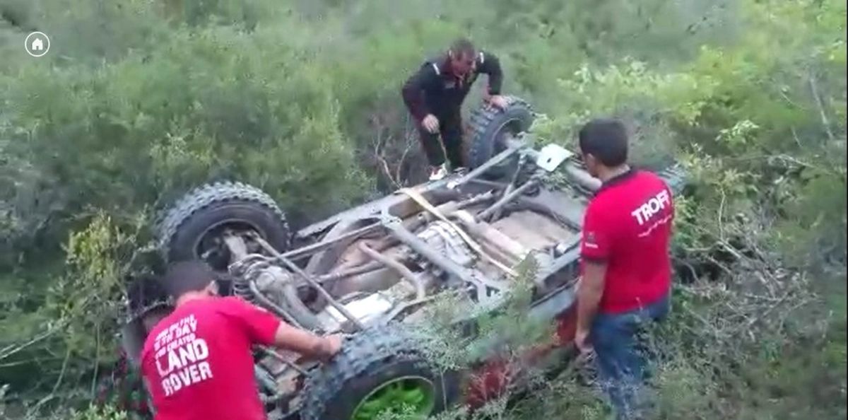 Offroad Yarışlarında Şarampole Yuvarlandı