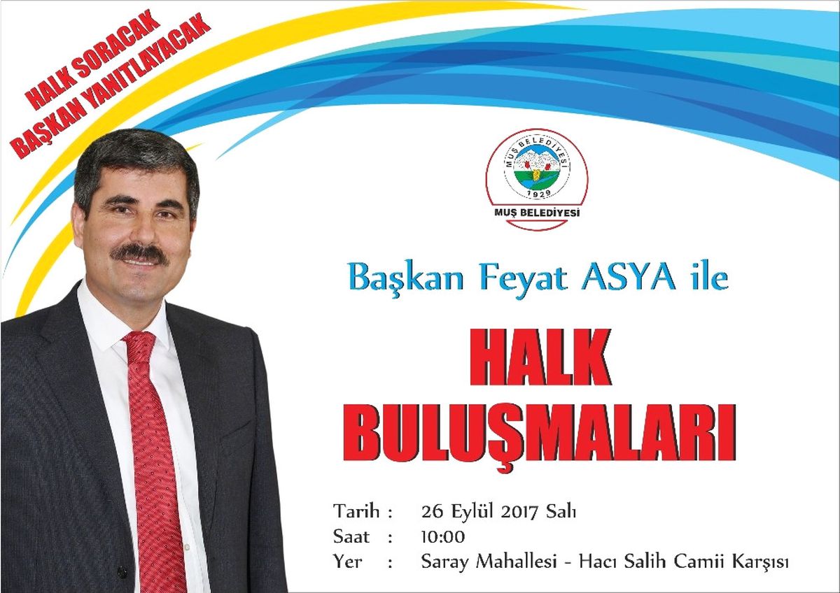 Başkan Asya, Halkla Buluşacak