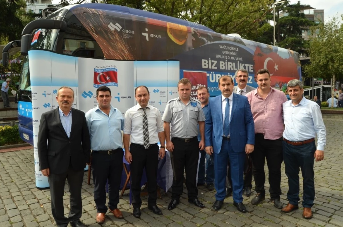 Çalışma Hayatında Milli Seferberlik Otobüsü Trabzon\'da